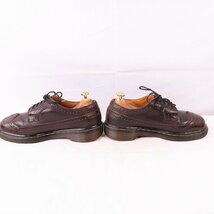 英国製 ドクターマーチン UK6/24.5cm～25.0cm/ウイングチップ 茶 イングランド製 ブーツ メンズ レディース drmartens 中古 中古 dm3710_画像7