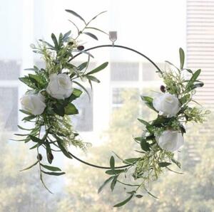 * hand made ** lease artificial flower * wall decoration * entranceway lease * party for * maximum diameter approximately 45cm