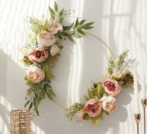 * pink ... lease * hand made * artificial flower * wall decoration * entranceway lease * party for *