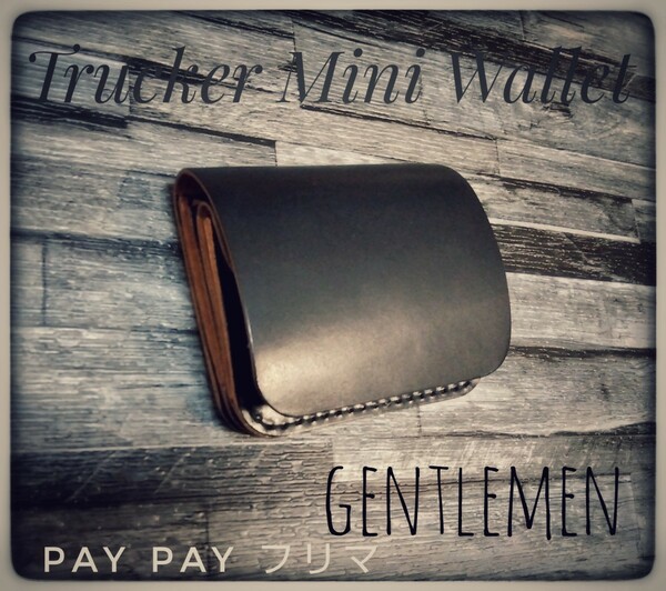 手染めオーダー承ります☆◆Trucker Mini　Wallet◆-GENTLEMEN-◆