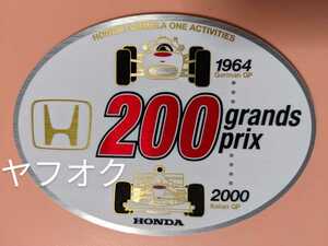 ホンダ F1 参戦200戦記念 ステッカー ★ ホンダレーシング 日本GP 鈴鹿サーキット HONDA F1 RACING HRC レッドブル 