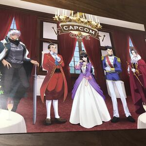 逆転裁判 CAPCOMcafe 集合 成歩堂龍一 綾里真宵 御剣怜侍 他 ランチョンマット 特典 ノベルティ カプコンカフェ 池袋 限定 ばくだん焼き