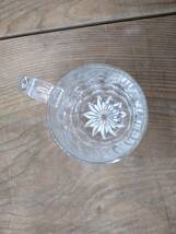 ◇グラス小皿3個セット/ ビールグラス コップ 小皿 タンブラー ガラス KAMEIGLASS GLASSWARE 食器 古食器 アンティーク レトロ食器_画像5