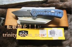 「絶廃品」BUCK社USA製Vantage PRO「高級鋼材S30V・BOS焼仕様」G-10仕様。25度本刃付け済　新品未使用