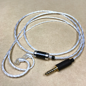 qdc 旧UE用リケーブル 8芯 オーグライン+4N純銀線 4.4mm5極 120cm SONY NW-WM1A/NW-WM1Z/TA-ZH1ES FiiO M11/X7 MarkⅡ iBasso DX160