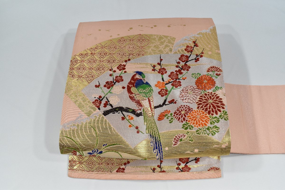 高島屋 婦人用 名古屋帯 刺繍(鳥・花柄) www.didaktis.co.rs