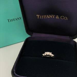 [ burnishing settled ] Tiffany Pt950 seven Stone ring 12.5 number gross weight 4.2g 7P diamond ring platinum jewelry Tiffany & Co.