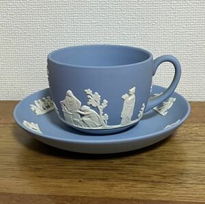 英国王室御用達　WEDGWOOD JASPER TEA CUP C/S 送料無料