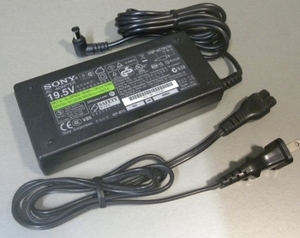 送料無/SONY純正現行19.5V4.7Aモデル電源←PCGA-AC19V3 PCGA-AC19V5 VGP-AC19V3などの機種へも適合VGN-CS91NS VGN-CS92DS VGN-CS92JSなどに