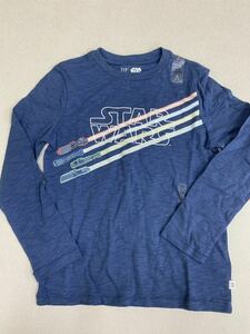 ■ＧＡＰ■新品■120■ギャップ■ロンＴ■スターウォーズ■ブルー■USA■STARWARS■かっこいいソード■21■2-2