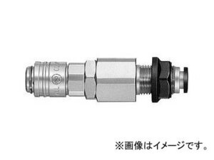 日東工器 スモールカプラ ソケット SCB型（チューブフィッター付き パネル取付用） MS-20SCB-8