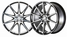 5ZIGEN/5次元 D-EURO SPORT ホイール ブラックポリッシュ 18インチ×7.5J＋47 5H100 入数：1台分(4本)_画像1