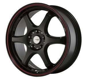 5ZIGEN/5次元 CANNONBALL ホイール マットブラック＋レッドライン 17インチ×8J＋45 5H114.3 入数：1台分(4本)