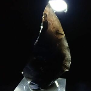 ミッドナイトオブシディアン 原石 61g サイズ約85mm×40mm×24mm アルメニア共和国産 kgh624 黒曜石 天然石 鉱物 パワーストーン