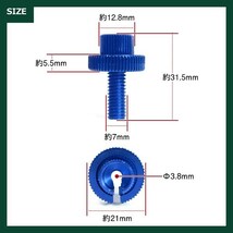 青 アルミ クラッチレバー クラッチワイヤー クラッチアジャスター AX-1 CMX250 レブル マグナ50 マグナ250 マグナ750 CL400_画像3