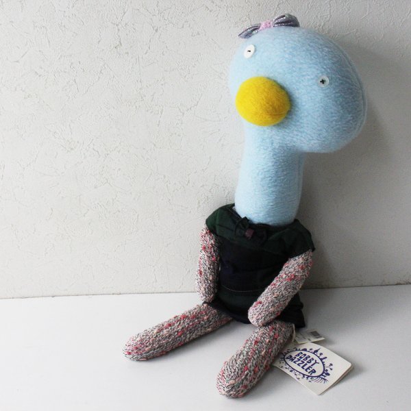 BOBBY DAZZLER Bobby Dazzler Long-necked Bird Plush Toy One-of-a-kind/Miscellaneous Goods London Light Blue Tartan Check [2400013027038], stuffed toy, animal, others