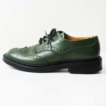 Tricker's トリッカーズ L7292C BOURTON バートン ウイングチップ レースアップシューズ 5-4/グリーン【2400013024631】_画像5