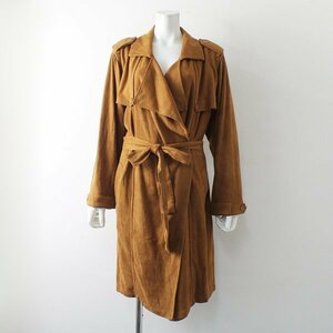  beautiful goods large size AS KNOW AS olacaaznouazo Ora ka suede Touch trench coat 15[2400012372757]