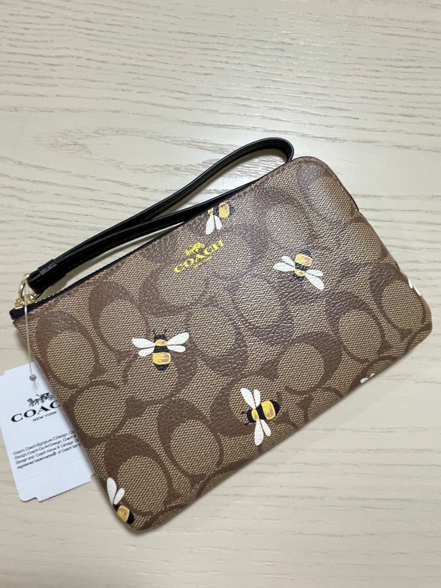 PayPayフリマ|【新品】COACH コーチ リストレット ポーチ ねこ柄 レア