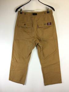 ROKX×GUNG HO ロックス ガンホー RXMS8891 FATIGUE WIDE PANT ファティ−グワイドパンツ ブラウンダック Sサイズ