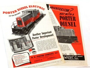 H.K.ポーター 小型スイッチャー 産業用機関車広告