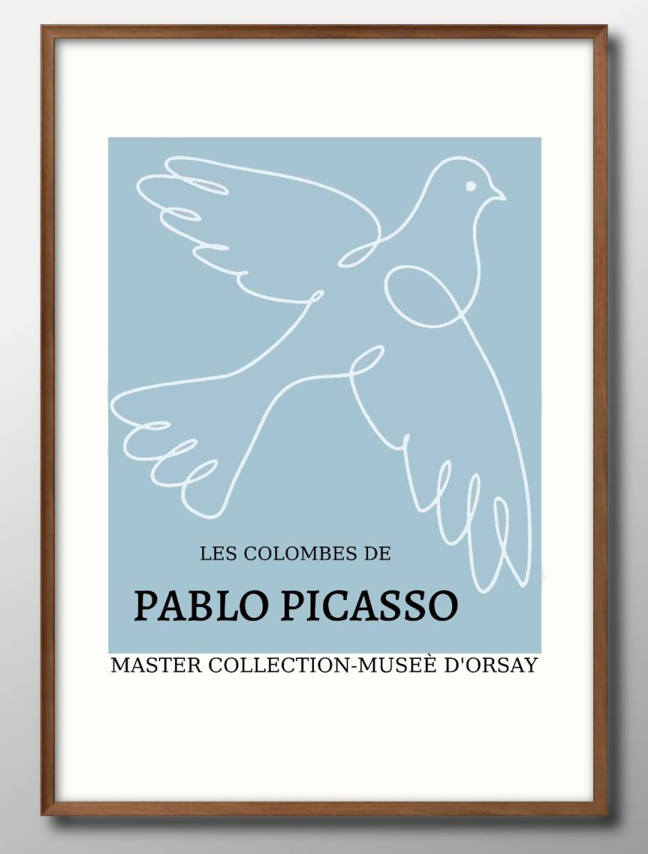10954■¡Envío gratis!!Póster A3 Pablo Picasso Escandinavia/Corea/Pintura/Ilustración/Mate, residencia, interior, otros