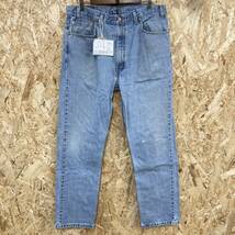 HB643【2003】LEVI'S 505 レギュラーフィット デニムパンツ W38 L32 ボタン裏513 古着 リーバイス ジーンズ【130102000022】_画像1