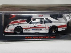 新品 1/43 スパーク SPARK Ford Mustang Zakspeed No.6 Laguna Seca 1981　ドライバー：Klaus Ludwig