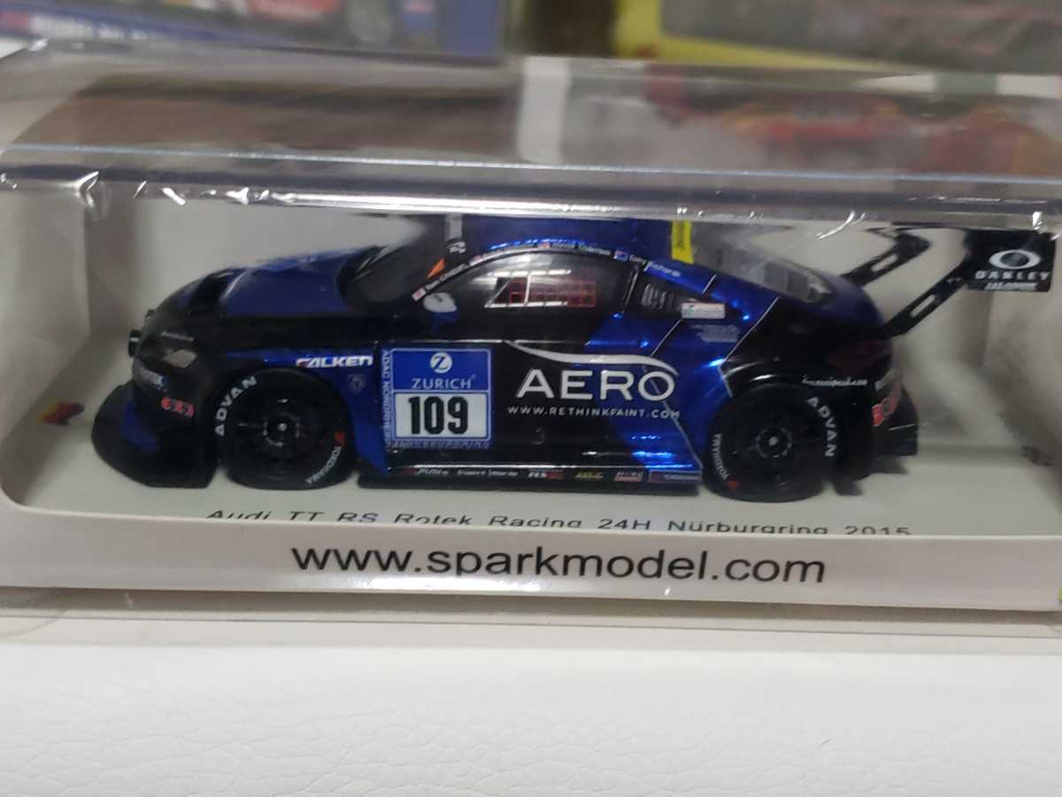 新品 スパーク SPARK 1/43 Audi TT RS nur 24h 2015 No.109 Rotek Racing R.Holland、T.Richards、D.Thilenius、T.Chilton
