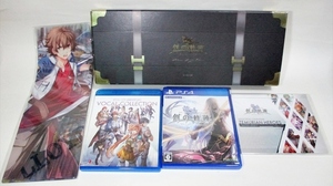 * PS4 * The Legend of Heroes .. trajectory limitation version Plutinam Meister BOX privilege equipped clear poster soundtrack calendar 