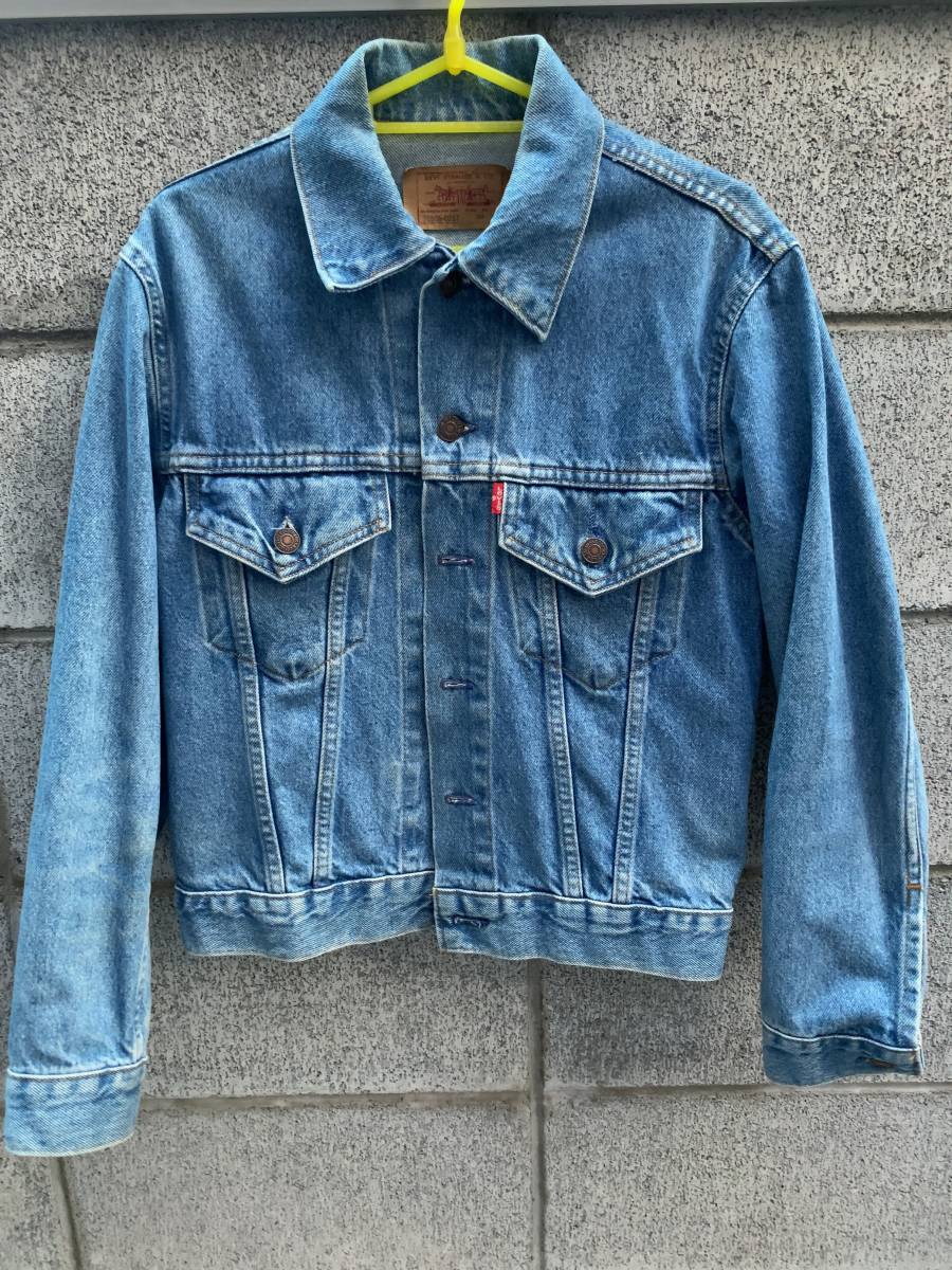 在庫一掃 希少 70s USA製 Levis 70505 36 4th Gジャン BLUE