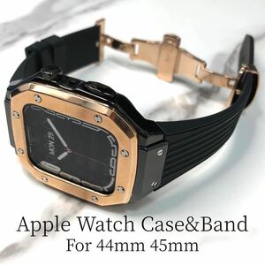 メタリックrbb★アップルウォッチバンド ラバーベルト Apple Watch