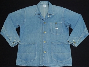 美品Leeリー復刻LM4803BoxyLocoJacketデニムカバーオールM(38)UsedWash\19800