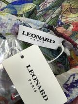 ■限定SALE■新品タグ付! 42万! レオナールパリ 極近年 Leonard Paris 極上 シルクシボ ドレッシー ブラウス 48 優雅友禅柄 完売! LL～希少_画像8