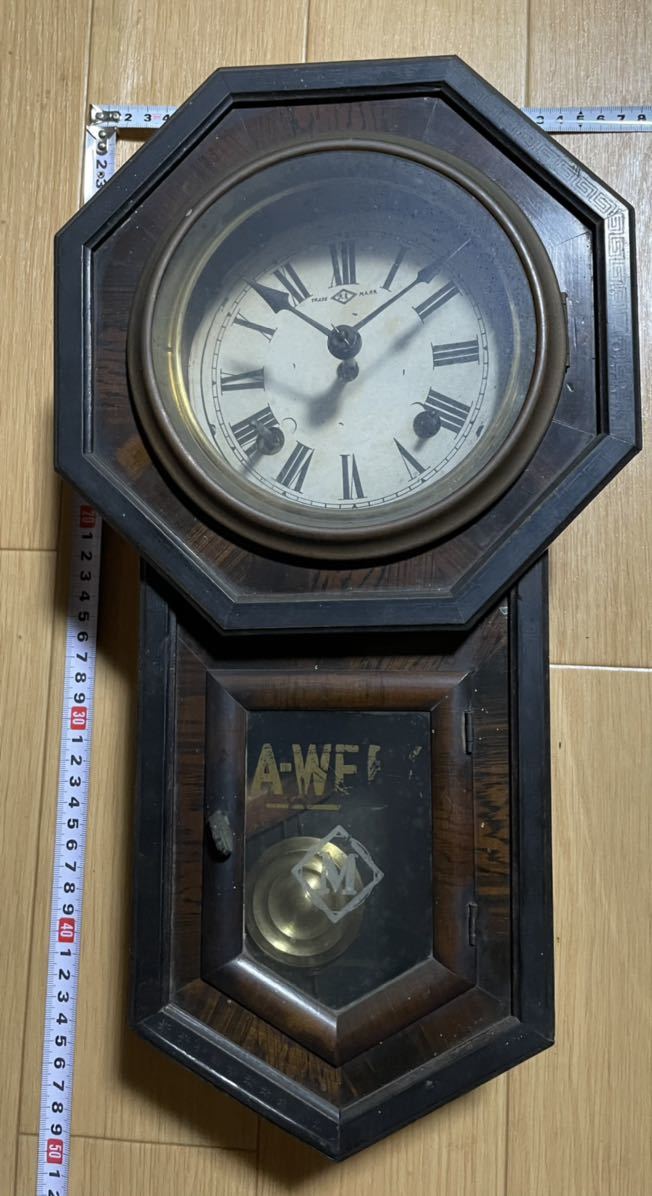 完動・美品〉イングラハム 金箔張四ツ丸達磨ゼンマイ振り子時計 | www