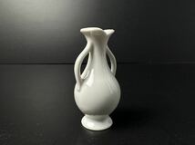 [ET821] 白磁 小さい花瓶 花生 一輪挿 中国 水差し_画像3