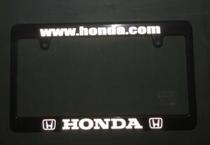  стиль . безопасный отражающий знак!! отражающий Honda рамка для номера черный карбоновый передняя фара и т.п.. свет . знак . отражающий ., люминесценция! вечер. .. машина . безопасность 