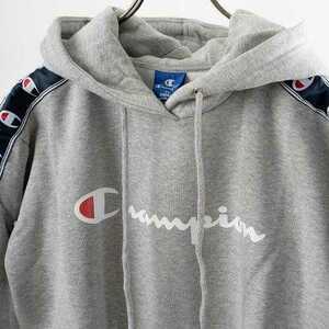  обычная цена :7,900 иен Champion Champion Sleeve Tape Logo Parker цвет : серый ( Япония Size:S соответствует ) America Size:XS