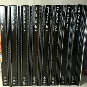 特典全付　美品　即決　サイコパス DVD PSYCHO-PASS 1期　全8巻 初回限定盤　　BD可