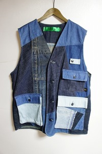 22SS JOHNBULL Johnbull rebearli Bear переделка лоскутное шитье Denim лучший X2043 индиго 927M