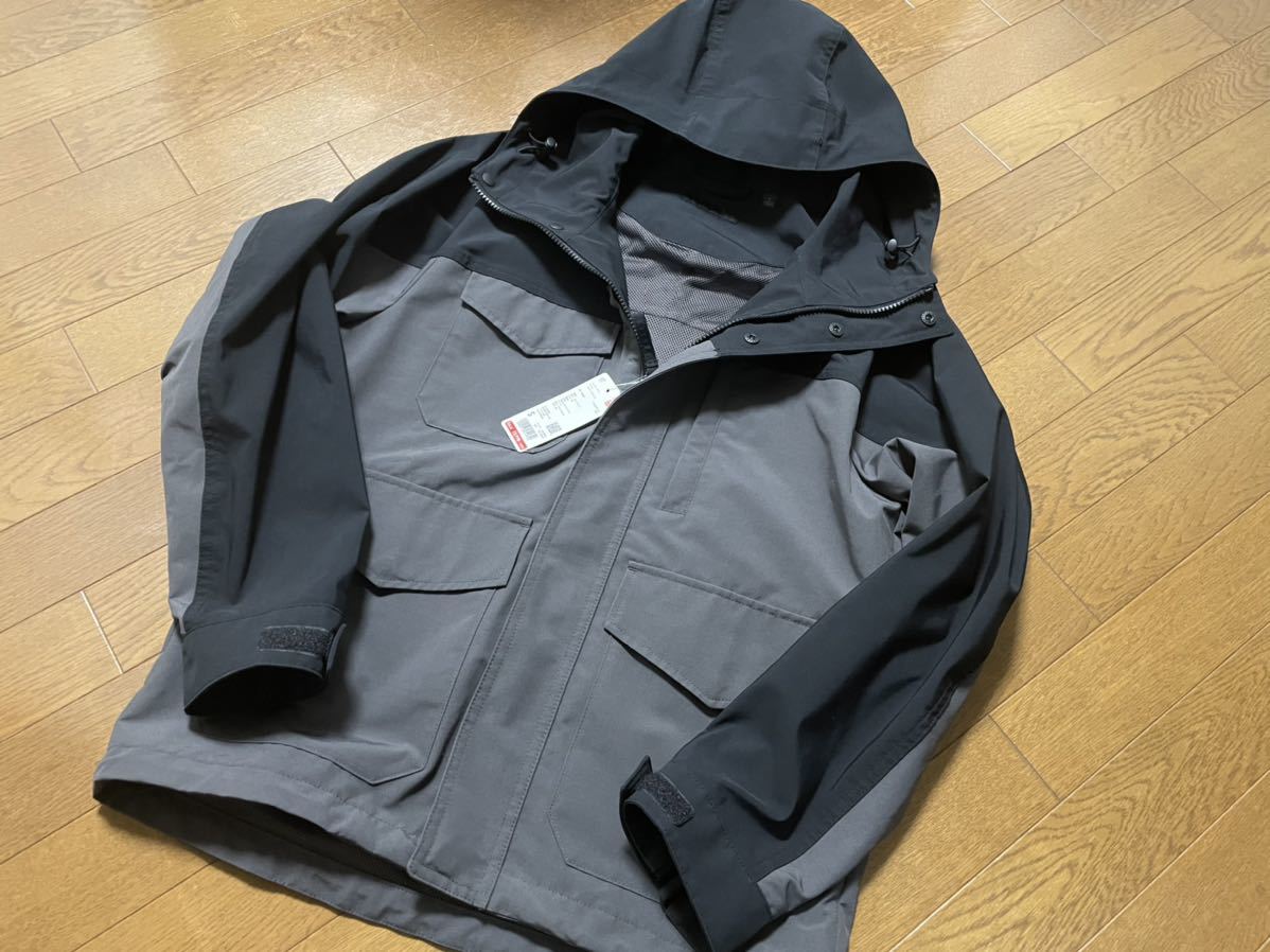 マウンテンパーカー ユニクロ UNIQRO ユーティリティパーカ カラーブロック 新品 未使用 M(S) キャンプ ハイキング フィッシング