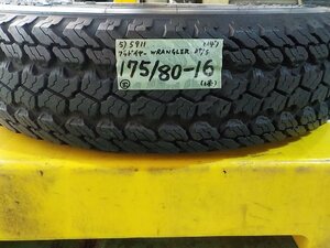 5) 5911c グッドイヤー ＷＲＡＮＧＬＥＲ ＡＴ／Ｓ 175/80R16 １本のみ 2014年製 ジムニー 等 店頭交換可