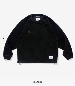 22aw WTAPS SMOCK LS COTTON CORDUROY WUT BLACK XL* WTaps long sleeve shirt corduroy WCPO 24ss