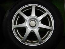 (H2777) MANARAY SPORT Euro Bein 16×6.5JJ+45 5H 114.3/100 ホイール 215/60R16 21年製 バリ山 タイヤ4本_画像2