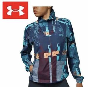 送料無料 新品 underarmour プリントウーヴンフルジップ ジャケットM