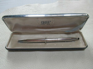 ■ Редкие красивые товары с двумя коробкой в ​​1970 -х годах! Cross Ball ручка Джин Муку (серебро стерлингового серебра) Ось цветочный шаблон.