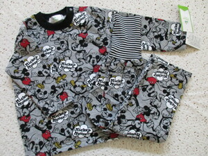  Disney baby новый товар Mickey общий рисунок обратная сторона ворсистый . шт есть пижама (95)takihiyo- акционерное общество 