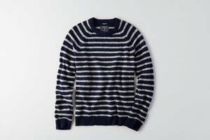 * 正規品 アメリカンイーグル AEO Striped Sweater セーター M / Navy *