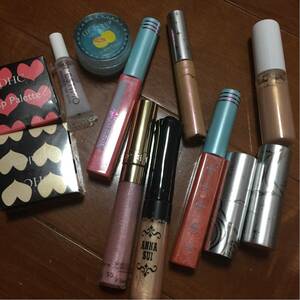  rouge lip gloss new goods used .. set Anna Sui elegance Perfect gloss Disney Princess 