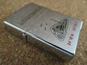 ZIPPO [MINAMITORISHIMA south bird island ]1997 year 10 month manufacture Japan most higashi edge self .. meteorological phenomena .... rare earth oil lighter Zippo waste version ultra rare beautiful goods 